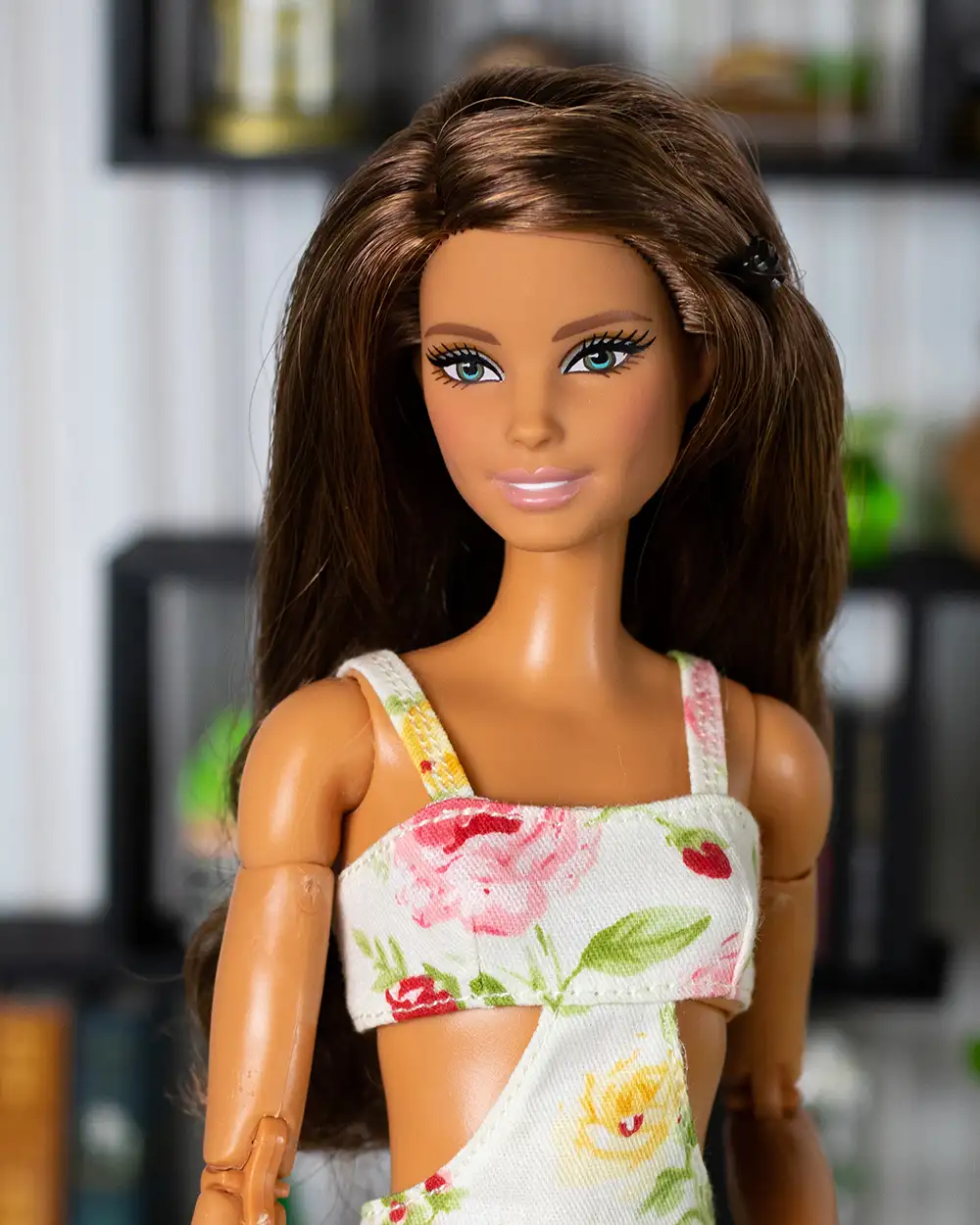 Portrait of Holiday Barbie Teresa